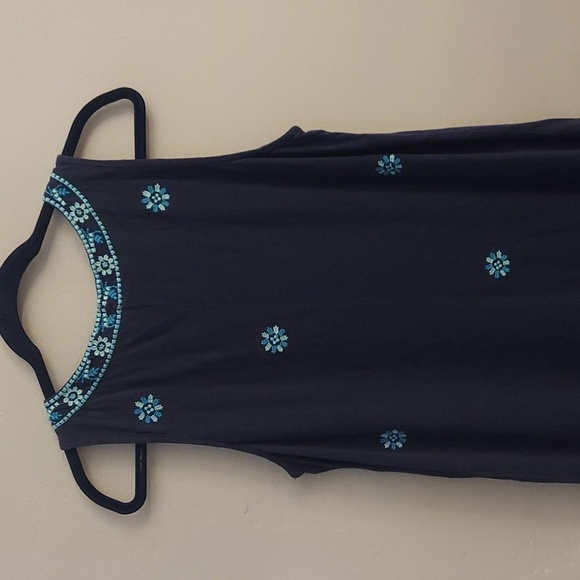 J.JILL Navy Sleeveless VNeck Pullover Maxi Dress - Picture 10 of 13